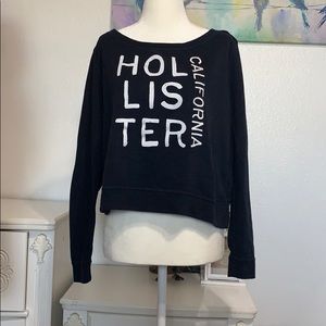 Navy Blue Hollister Crew Neck